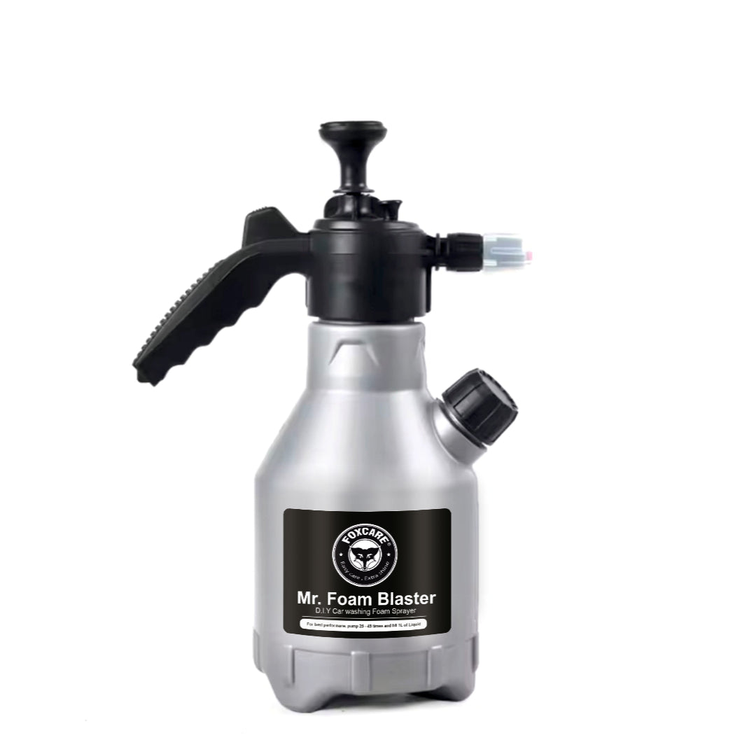 Mr. Foam Blaster D.I.Y Car washing foam Sprayer, Comes with Free Shampoo, No Electricity, Running Water or Batteries Needed - Generates Thick Foam Spray