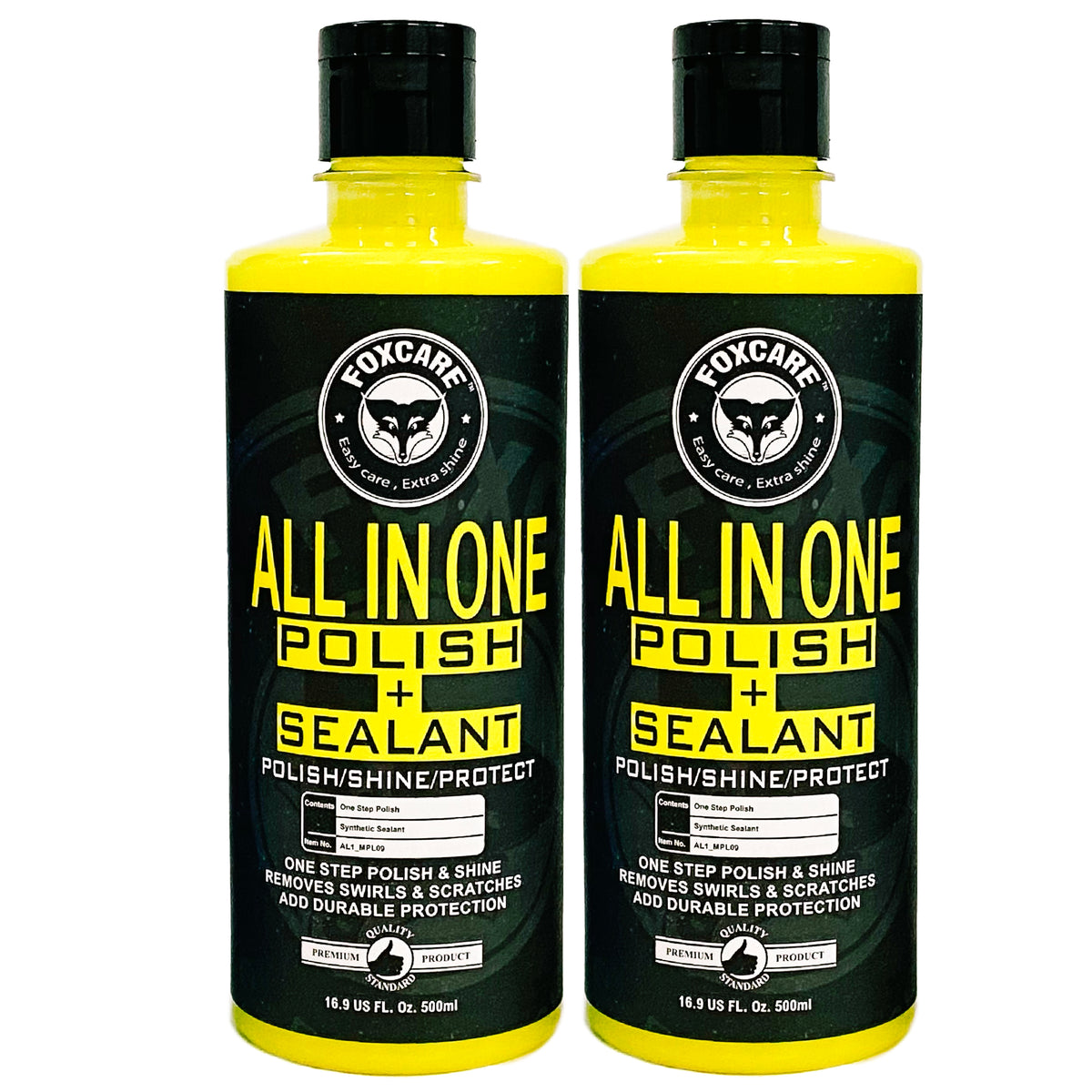 Foxcare All in One Polish + Sealant, Multipurpose Polish 1 Liter Net - Foxcare Industries