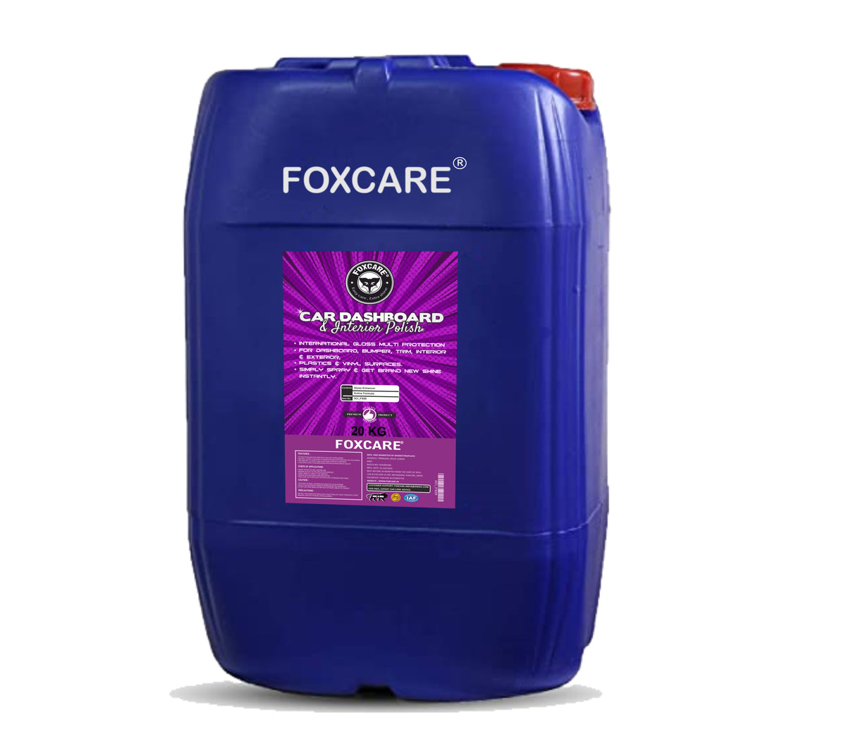 Foxcare Car Dashboard & Interior Polish (20KG) - Foxcare Industries