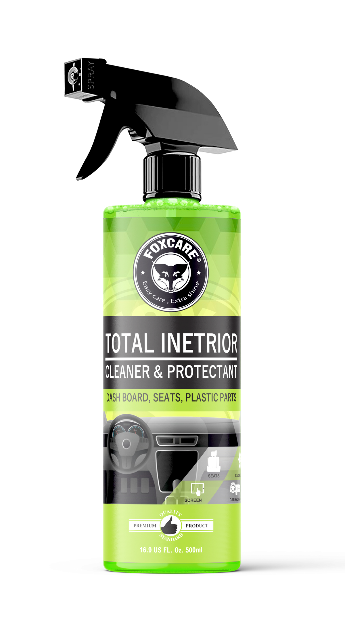 Foxcare Total Interior Cleaner & Protectant  (500 ML) - Foxcare Industries