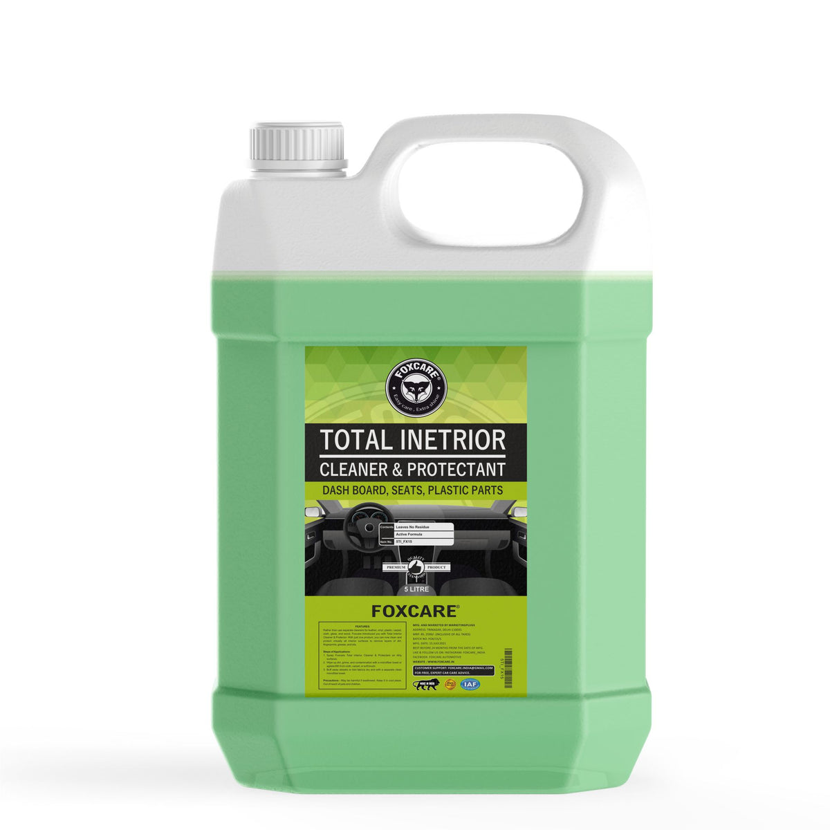 Foxcare Total Interior Cleaner & Protectant  (5 kg) - Foxcare Industries