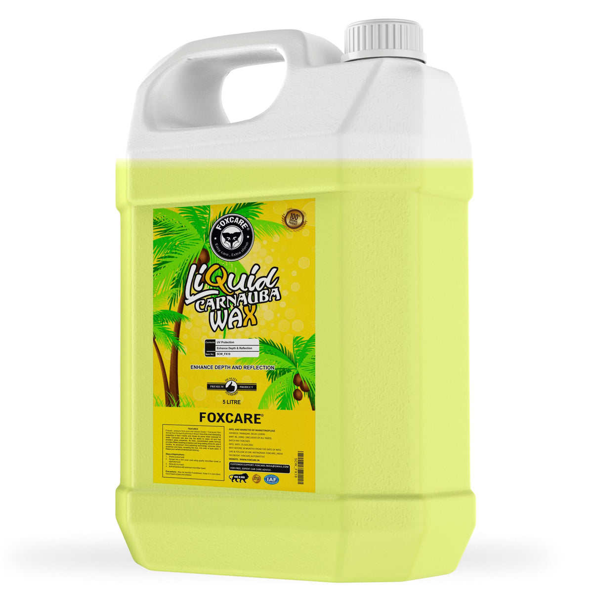 Foxcare Liquid Carnauba Wax (5 kg) - Foxcare Industries